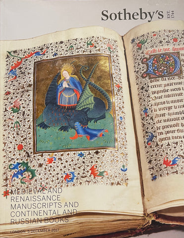 Sotheby's Medieval And Renaissance Manuscripts And Continental Russian Books, London, 5 December 2015