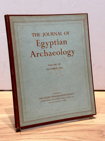The Journal of Egyptian Archaeology Volume 39