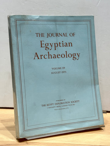 The Journal of Egyptian Archaeology Volume 59