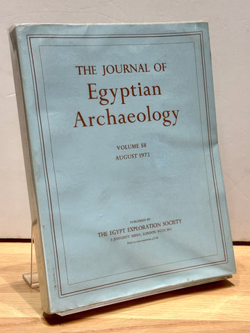 The Journal of Egyptian Archaeology Volume 58