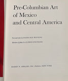 Pre-Columbian Art of Mexico and Central America by Hasso Von Winning