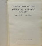Transaction of the Oriental Ceramic Society
