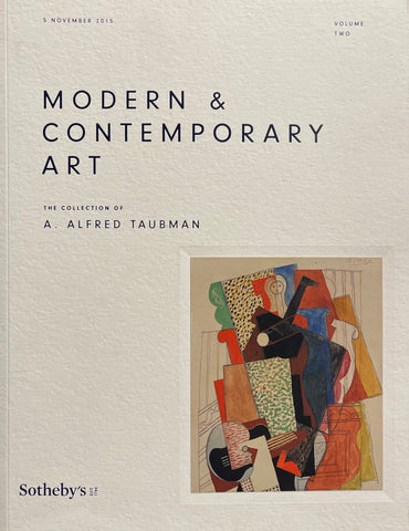 Sotheby's Modern & Contemporary Art The Collection Of A. Alfred Taubman Volume Two, New York, 5 November 2015