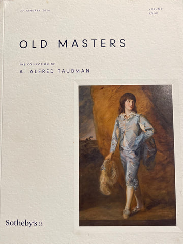 Sotheby's Old Masters The Collection Of A. Alfred Taubman Volume Four, New York, 27 January 2016