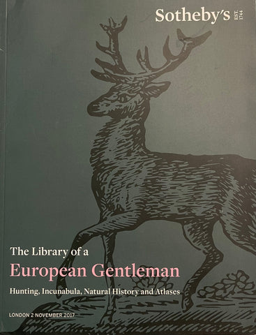 Sotheby's The Library Of A European Gentleman, London, 2 November 2017
