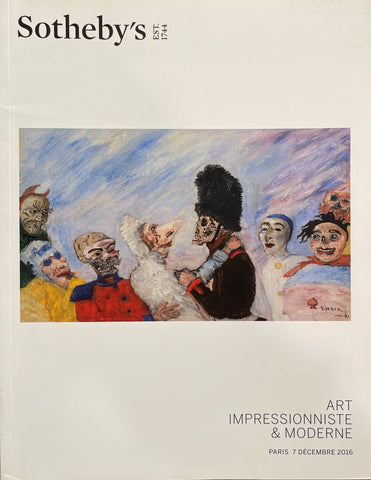 Sotheby's Art Impressioniste & Moderne, Paris, 7 December 2016