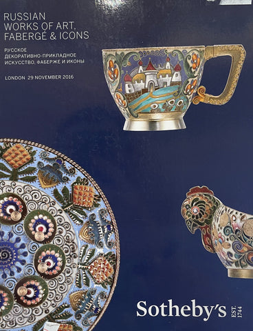 Sotheby's Russian Works Of Art, Faberge & Icons, London, 29 November 2016