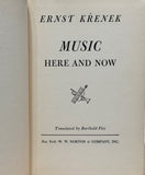 Music Here and Now by Ernst Krenek