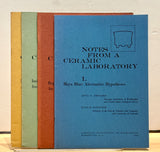 Notes from a Ceramic Laboratory by Anna O. Shepard (4 Volumes)