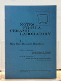 Notes from a Ceramic Laboratory by Anna O. Shepard (4 Volumes)