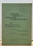 Notes from a Ceramic Laboratory by Anna O. Shepard (4 Volumes)