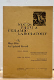 Notes from a Ceramic Laboratory by Anna O. Shepard (4 Volumes)