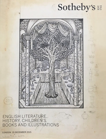 Sotheby's English Literature History, Children's Books and Illustrations, London, 15 December 2015