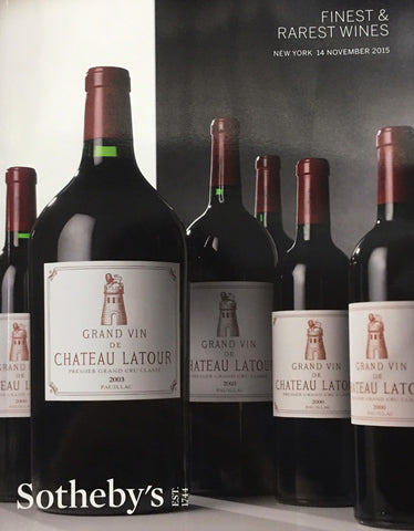 Sotheby's Finest and Rarest Wines, New York, 14 November 2015