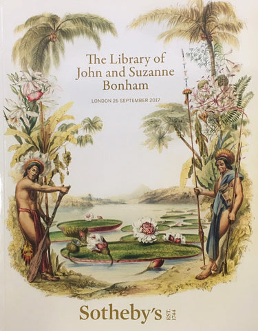 Sotheby's The Library of John and Suzanne Bonham, London, 26 September 2017