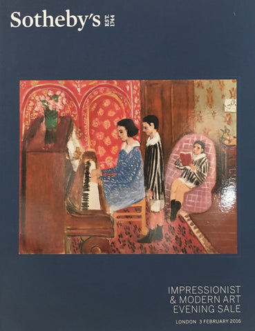 Sotheby's Impressionist & Modern Art Day Sale, London, 3 February 2016