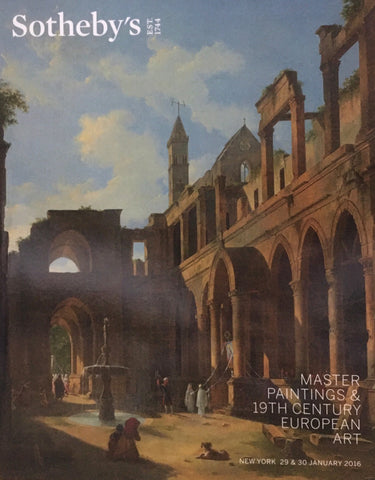 Sotheby's Master Paintings & 19th Century European Art, New York, 29 & 30 January 2016