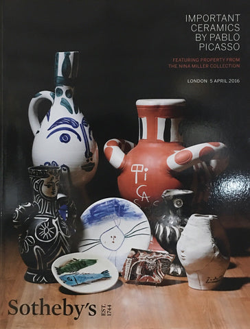 Sotheby's Important Ceramics By Pablo Picasso, London, 5 April 2016