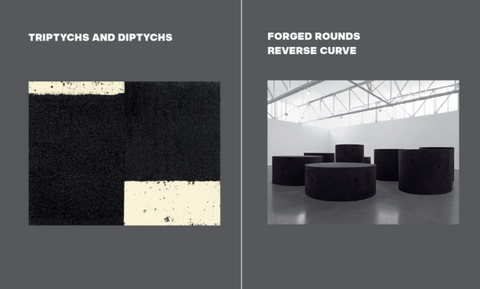 Richard Serra: Triptychs and Diptychs, Forged Rounds, Reverse Curve by Julian Rose