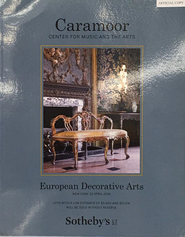 Sotheby's Caramoor Center of Music and The Arts European Decorative Arts, New York, 12 April 2016