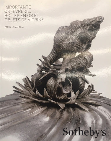 Sotheby's Important Orfeverrie, Boites en or et Objets de Vitrine, Paris, 13 May 2014