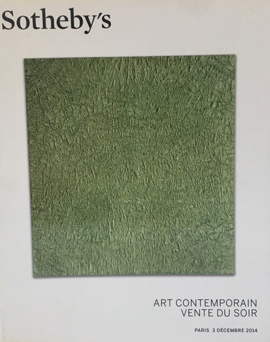 Sotheby's Art Contemporian Vente du Soir, Paris, 3 December 2014